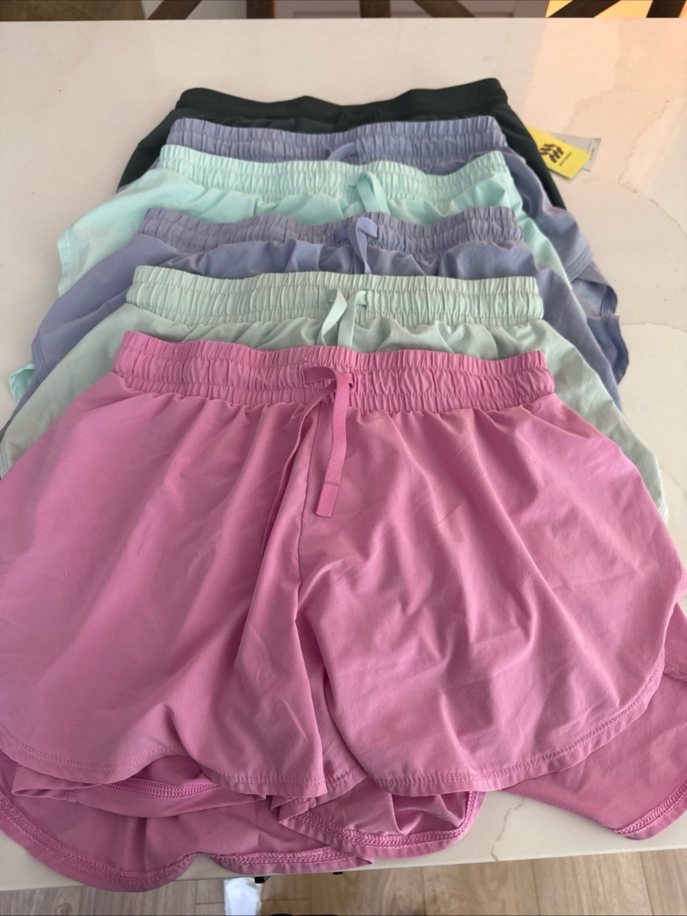 Womens Casual Drawstring Shorts - Pink